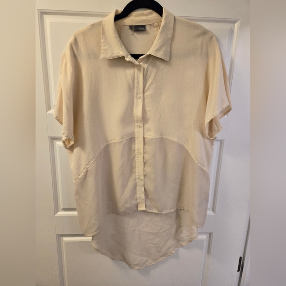 Sparkle & Fade Aileen Chiffon Blouse, cream, large - Picture 2 of 6
